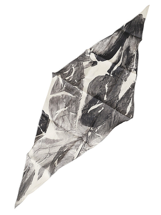 Alysi Silk Foulard — Black Silk Scarf for Women