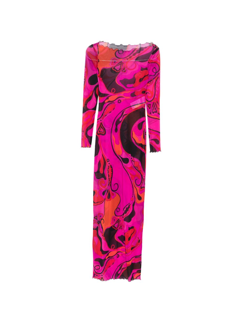 Pucci Printed Long Dress — Fuchsia Maxi (Women)