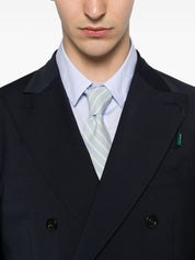 Boglioli Double-Breasted Wool Suit — Navy Peak Lapels