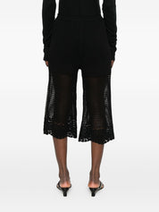 Iro Crochet Knit Wide-Leg Trousers