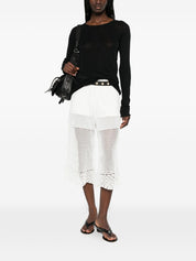 Iro Crochet Knit Wide-Leg Trousers