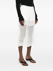 Iro Crochet Knit Wide-Leg Trousers