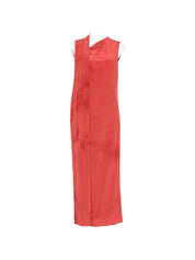 Cortana Dresses — Estela Silk Long Dress in Carmine Red