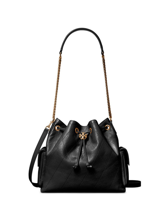 Tory Burch Charlie Quilted Drawstring Shoulder Bag