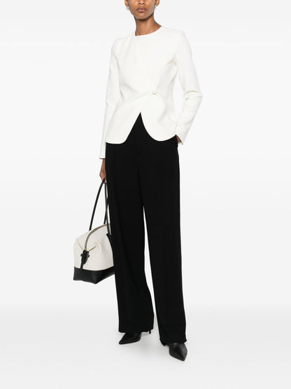 Emporio Armani Jackets — White Women's Cotton Jacket