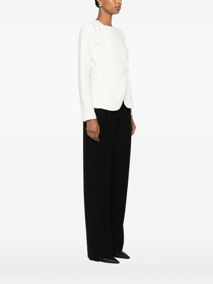 Emporio Armani Jackets — White Women's Cotton Jacket