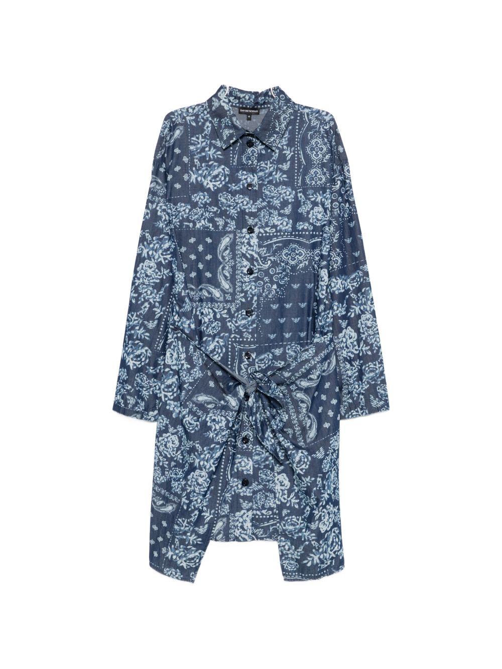 Emporio Armani Dresses — Blue Cotton Chemisier (New)