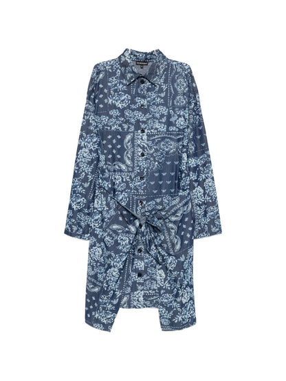 Emporio Armani Dresses — Blue Cotton Chemisier (New)