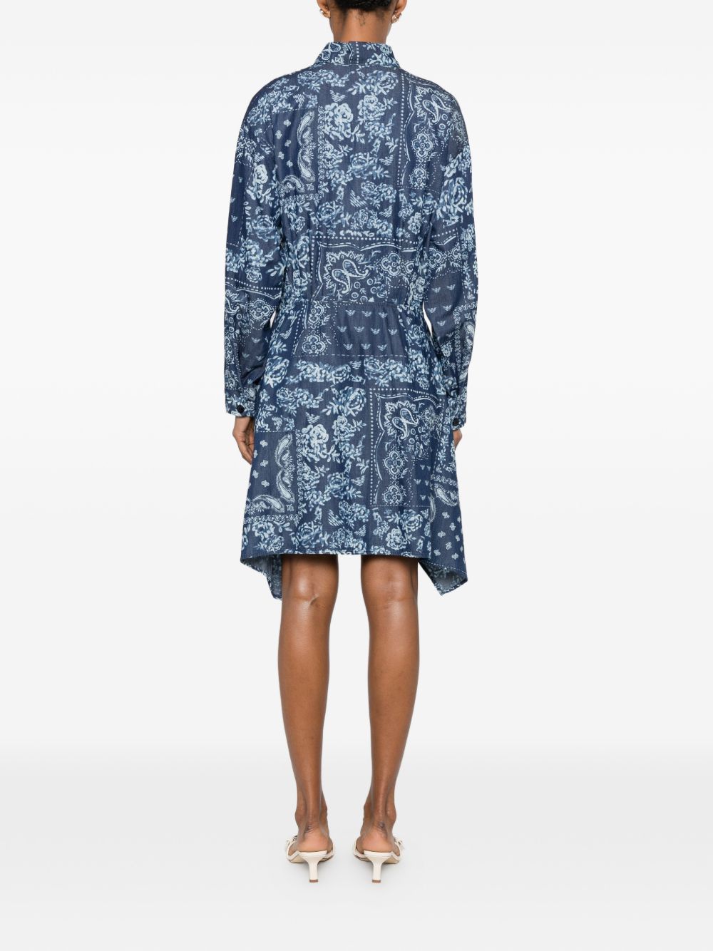 Emporio Armani Dresses — Blue Cotton Chemisier (New)