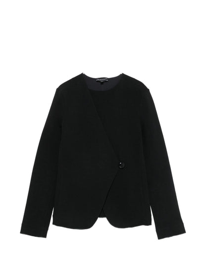 Emporio Armani Jackets — Women's Black Cotton Jacket