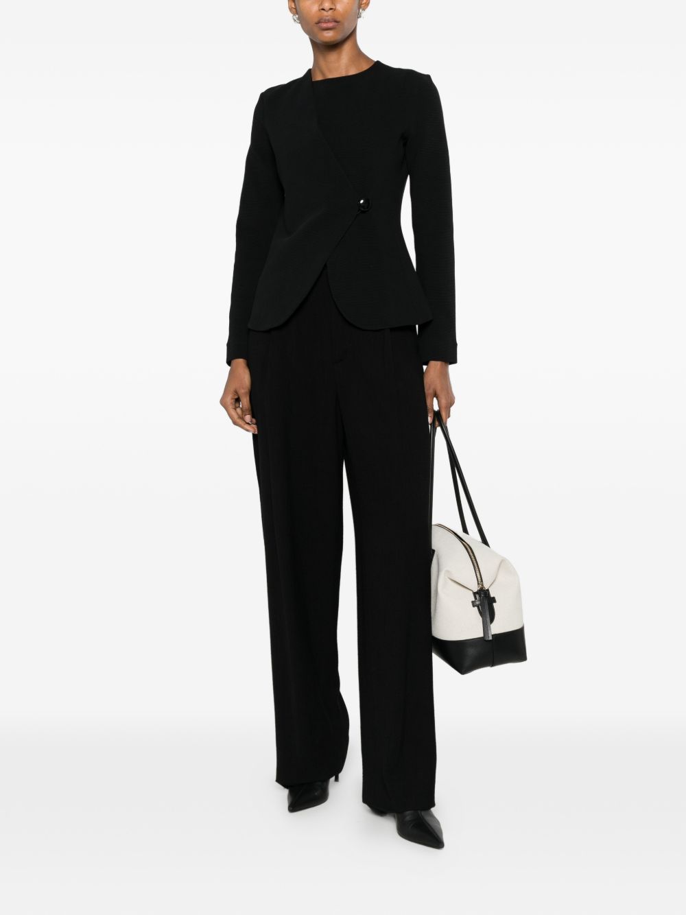 Emporio Armani Jackets — Women's Black Cotton Jacket