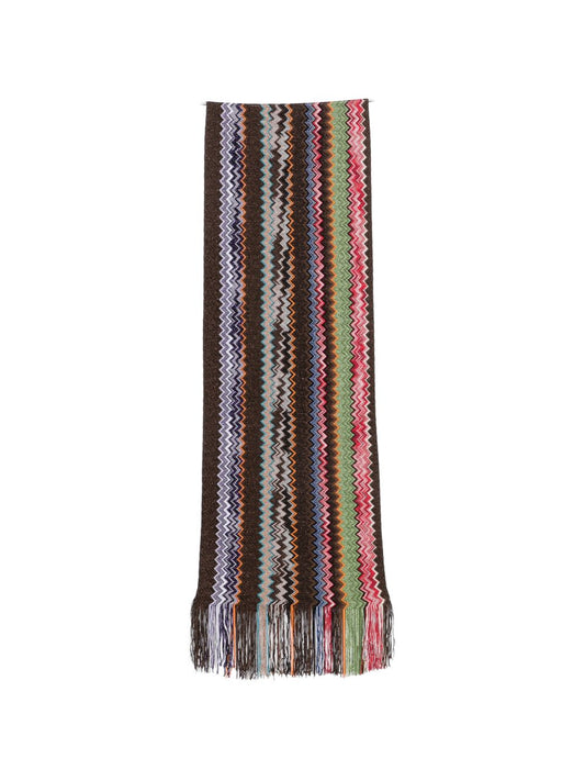 Missoni Brown Zigzag Scarf — New Arrival