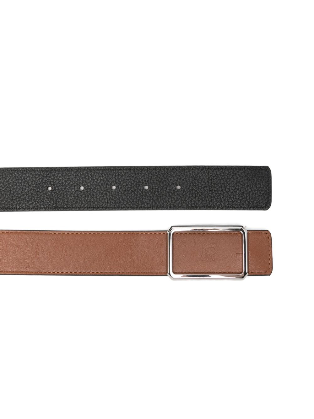 MAISON BOINET Belts Brown — Smooth Leather Belt, €220