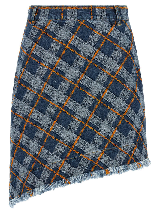 Vivienne Westwood Sailor Skirt — Mini Tartan Denim