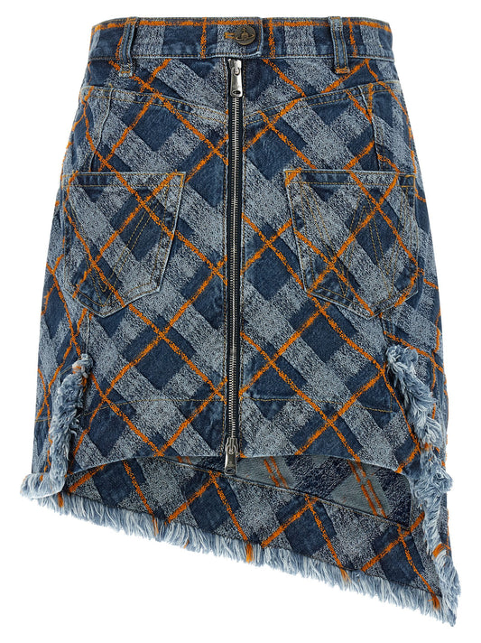 Vivienne Westwood Sailor Skirt — Mini Tartan Denim