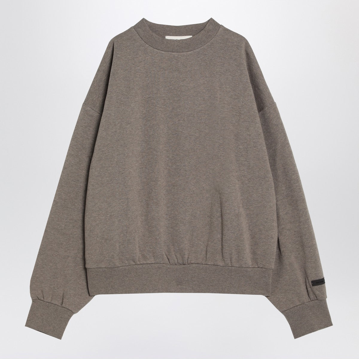 Fear of God Essentials Grey fleece cotton sweatshirt with logo
