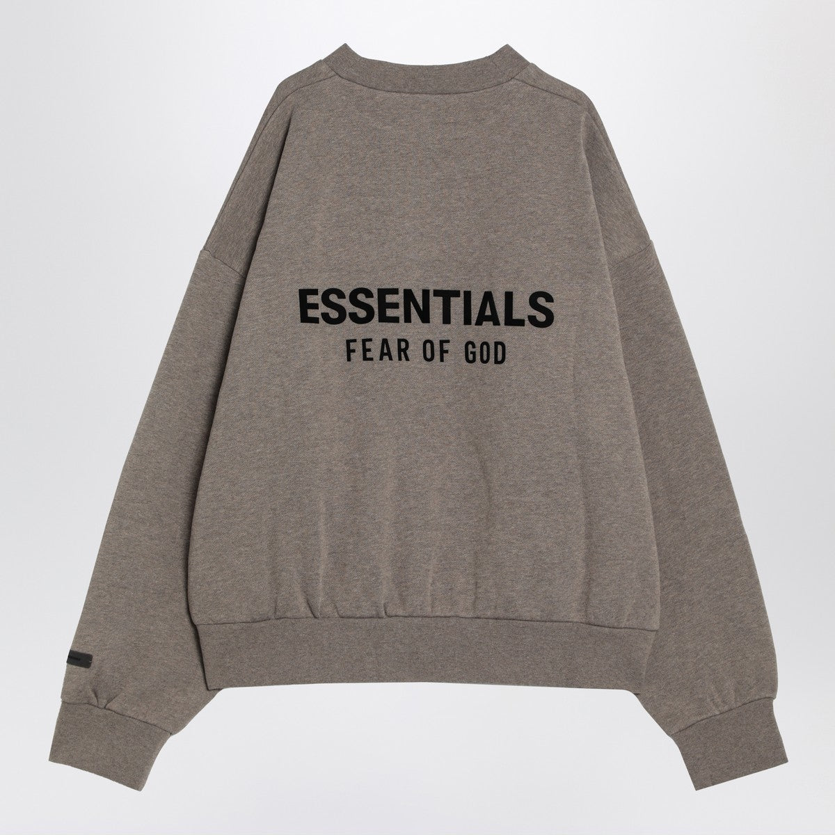 Fear of God Essentials Grey fleece cotton sweatshirt with logo