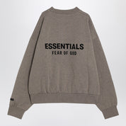 Fear of God Essentials Grey fleece cotton sweatshirt with logo