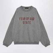 Fear of God Essentials Grey crewneck sweatshirt with logo