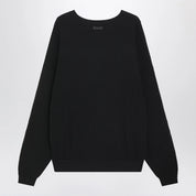 Fear of God Essentials Black waffle-knit sweatshirt