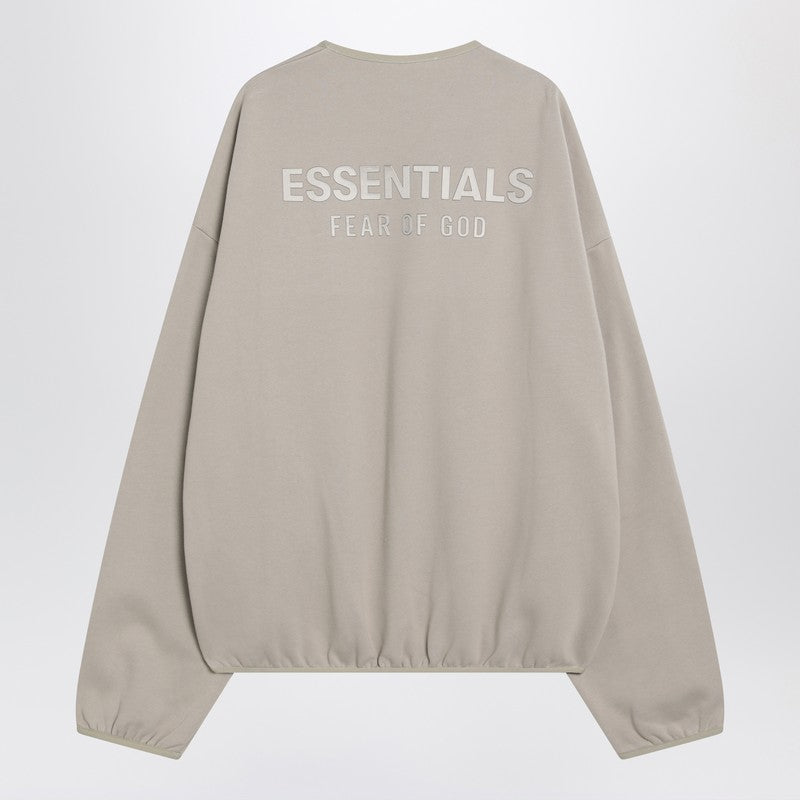 Fear of God Essentials Greige brushed cotton sweatshirt
