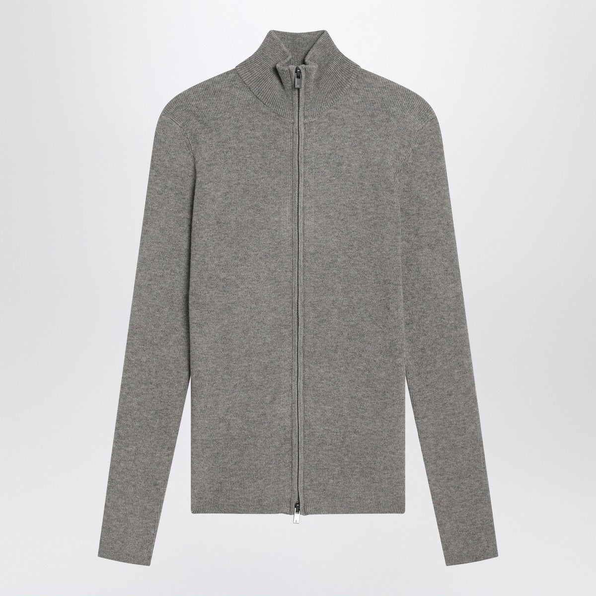 Fear of God Essentials Ribbed grey zip cardigan