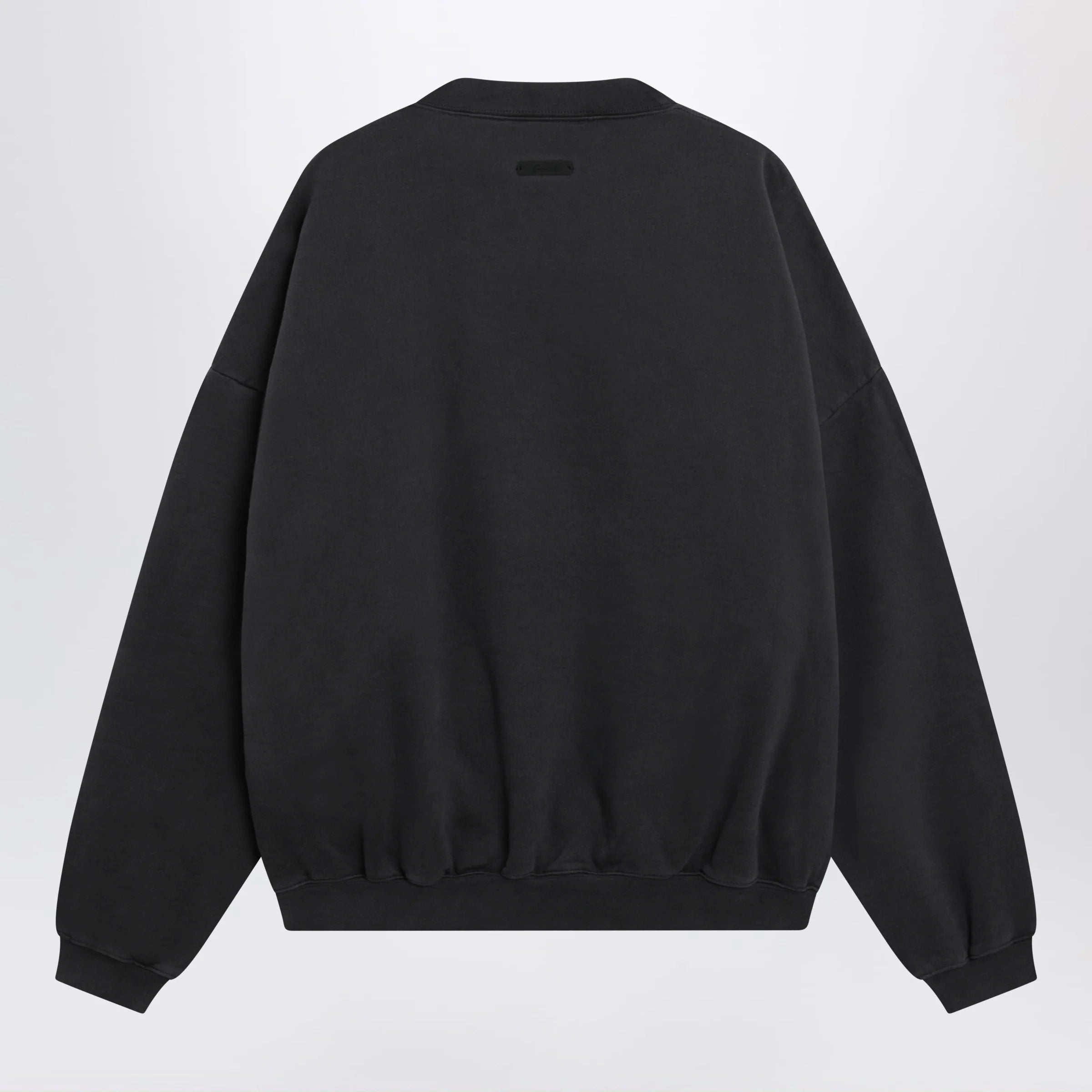 Fear of God Essentials Black cotton crewneck sweatshirt