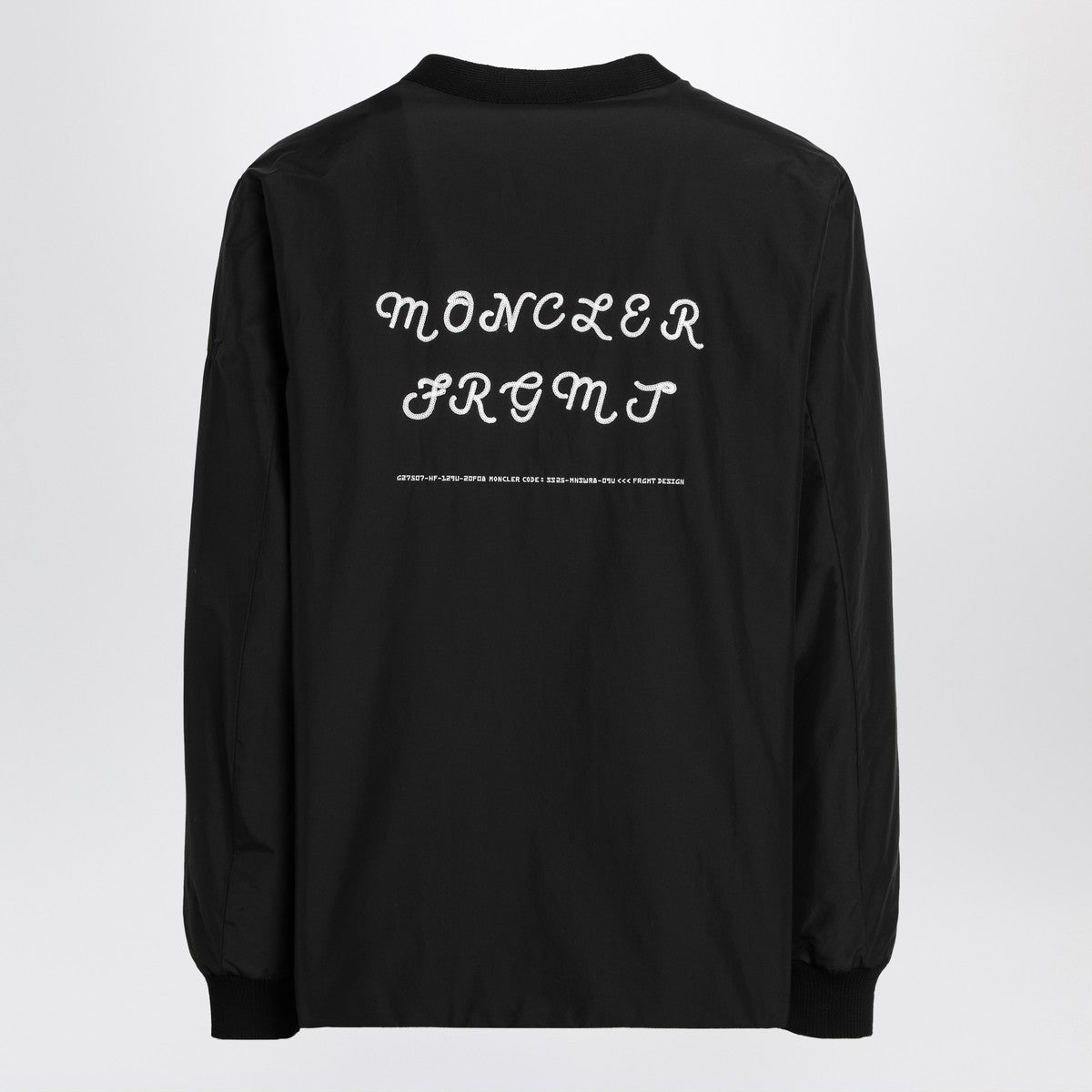 Moncler X FRGMT Anise black jacket in cotton and nylon