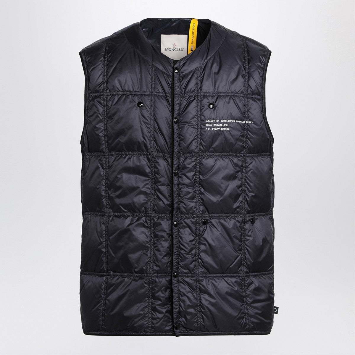 Moncler X FRGMT Vaile blue nylon vest