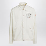 Moncler Genius White Satsuma shacket — canvas & nylon