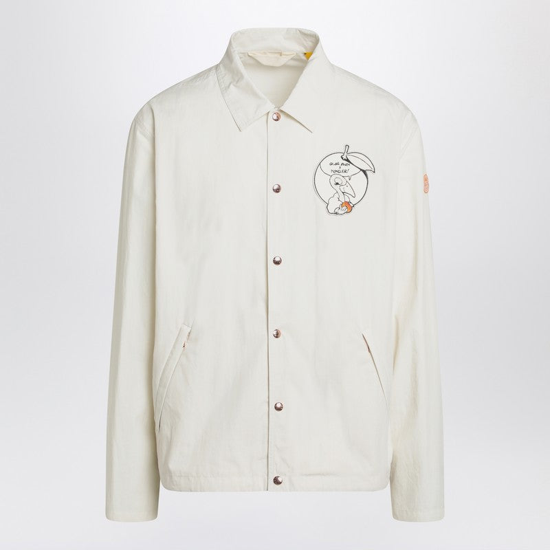 Moncler Genius White Satsuma shacket — canvas & nylon