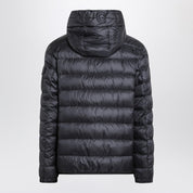 Doudoune courte zippée bleue Moncler