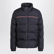 Veste zippée Moncler bleue en duvet