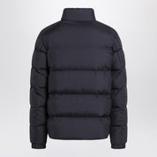 Veste zippée Moncler bleue en duvet