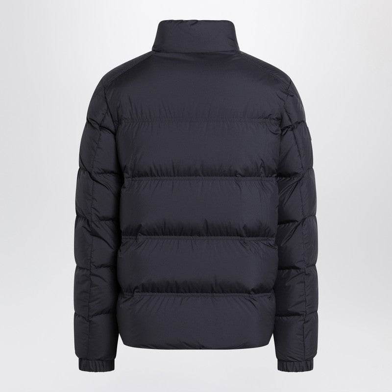Veste zippée Moncler bleue en duvet