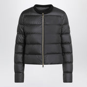 Doudoune courte zippée noire Moncler