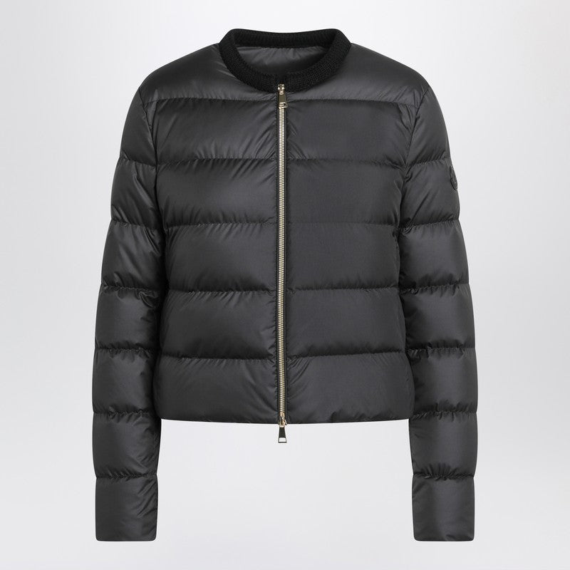 Doudoune courte zippée noire Moncler