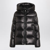 Moncler Shiny black zip jacket