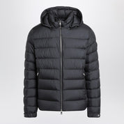 Moncler Black zip jacket — Quilted down jacket for men