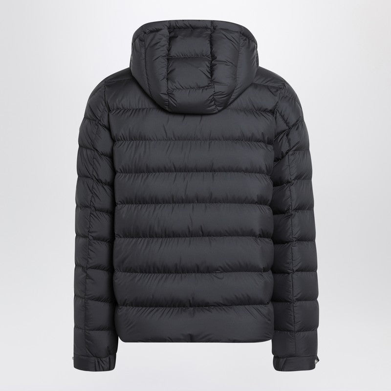 Moncler Black zip jacket — Quilted down jacket for men