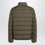 Moncler Khaki Short Zip‑Up Puffer Jacket