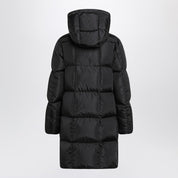 Veste matelassée longue noire Moncler Litte