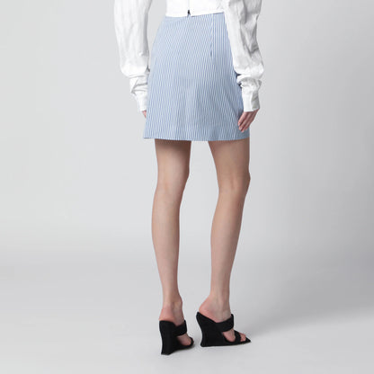 Vivienne Westwood Light blue striped mini skirt