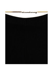 Alexander Wang Gold Nameplate Chain Pants