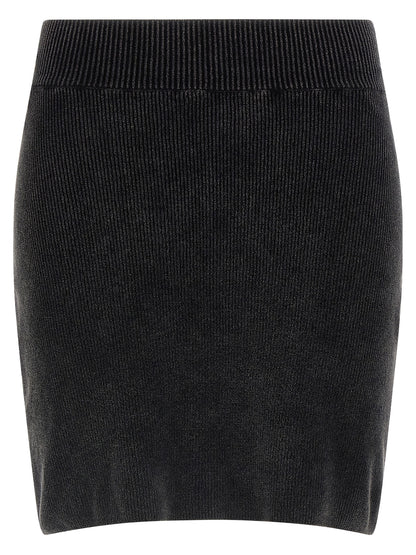 Alexander Wang Chenille Skirt - Black Mini, New
