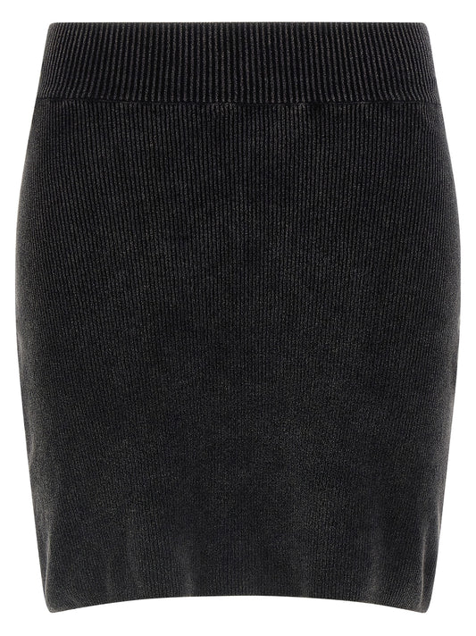 Alexander Wang Chenille Skirt - Black Mini, New