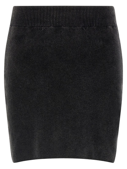 Alexander Wang Chenille Skirt - Black Mini, New
