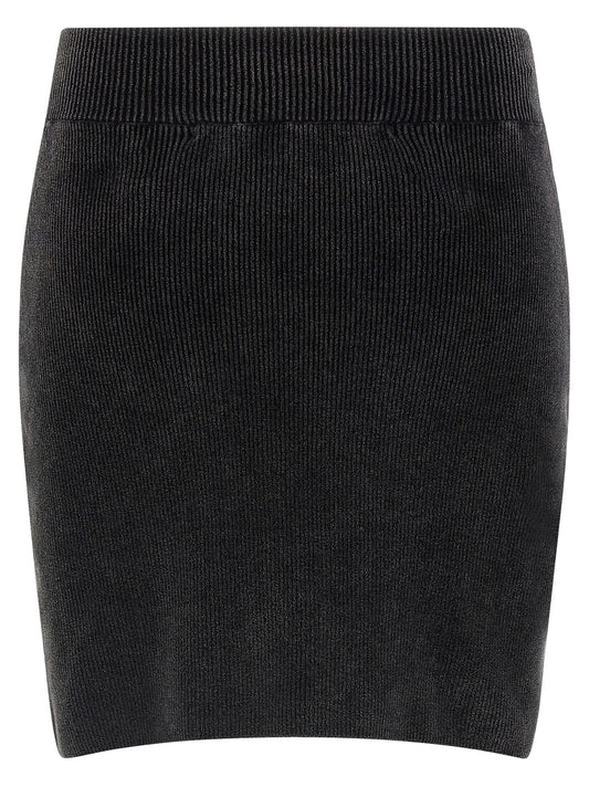 Alexander Wang Chenille Skirt - Black Mini, New