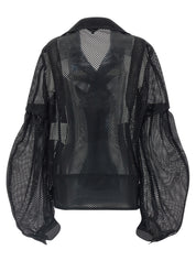 Comme Des Garcons Black Mesh Jacket — Men's Jackets