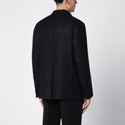 Tagliatore Black wool and cashmere double-breasted jacket